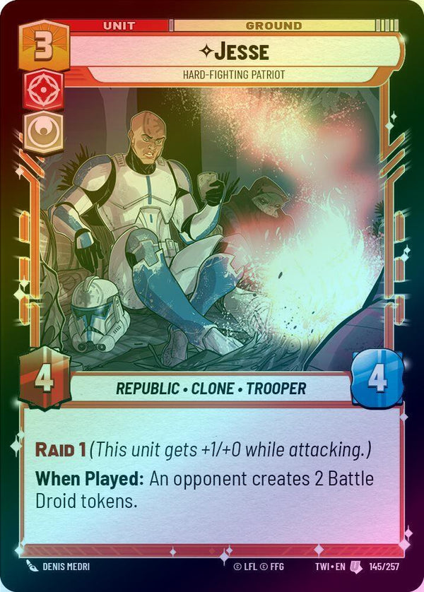 Jesse - Hard-Fighting Patriot - 145/257 - Uncommon (Foil)