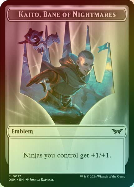 Emblem - Kaito, Bane of Nightmares // Gremlin Token (Foil) (TDSK)