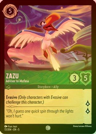 Zazu (Advisor to Mufasa) - 72/204 - Common (Foil)