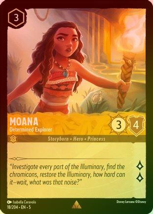 Moana (Determined Explorer) - 18/204 - Rare (Foil)