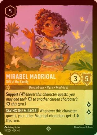 Mirabel Madrigal (Gift of the Family) - 18/204 - Super Rare (Foil)