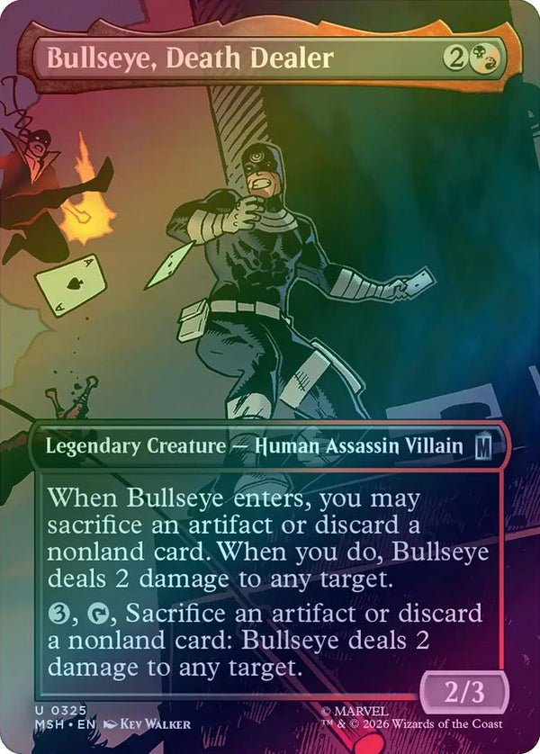 Bullseye, Death Dealer - Borderless Scene (Foil) (MSH) (Pre-Order)