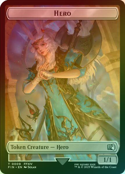 Hero (009) // Elemental Token (Foil) (TFIN)