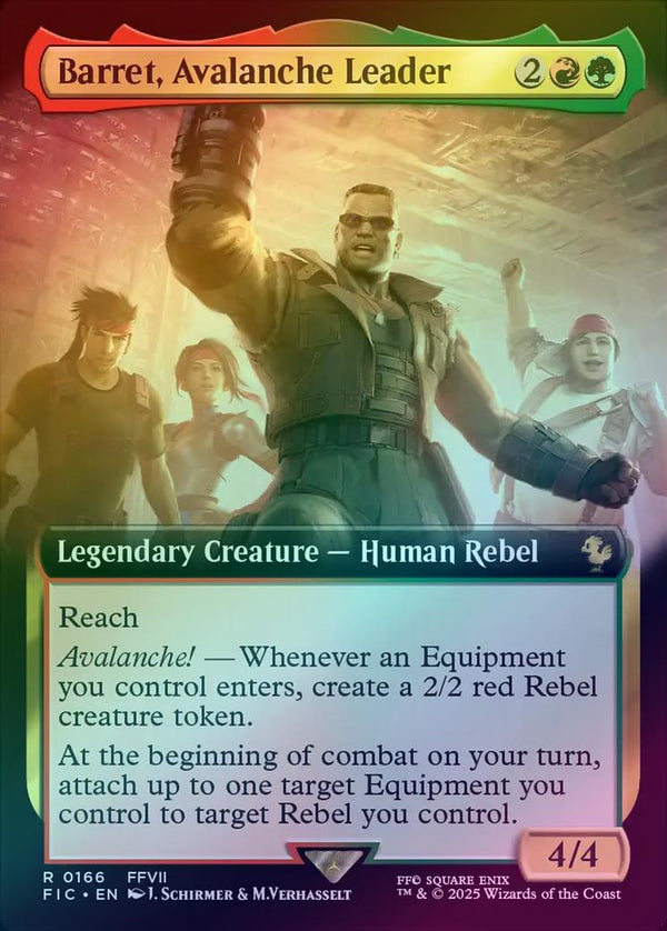 Barret, Avalanche Leader - Extended Art (Foil) (FIC)