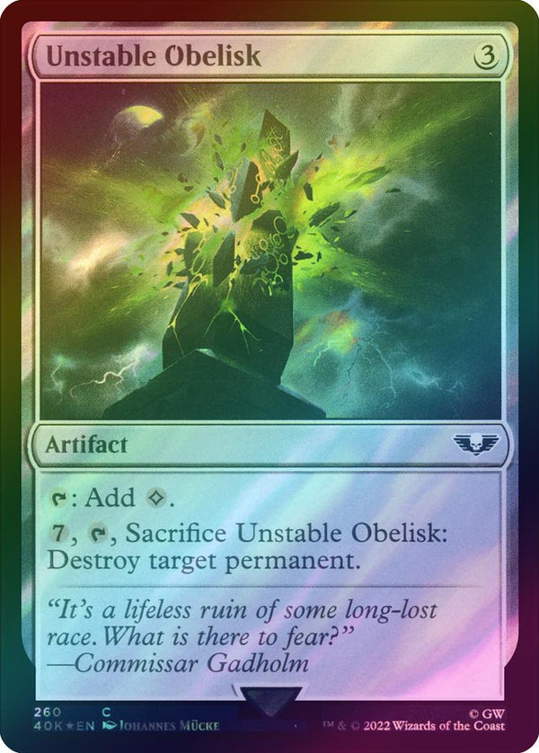 Unstable Obelisk (Surge Foil) (40K)