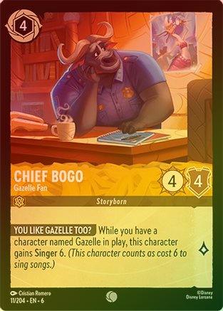 Chief Bogo (Gazelle Fan) - 11/204 - Common (Foil)