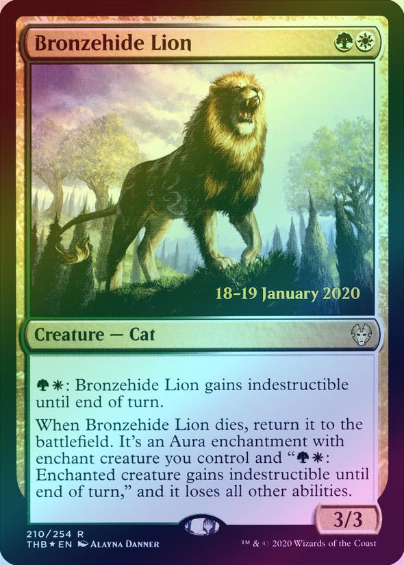 Bronzehide Lion - Prerelease Promo (Foil) (PTHB)