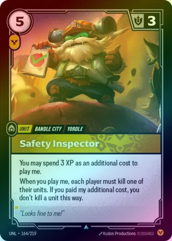 Safety Inspector - 164/219 - Uncommon (Foil)