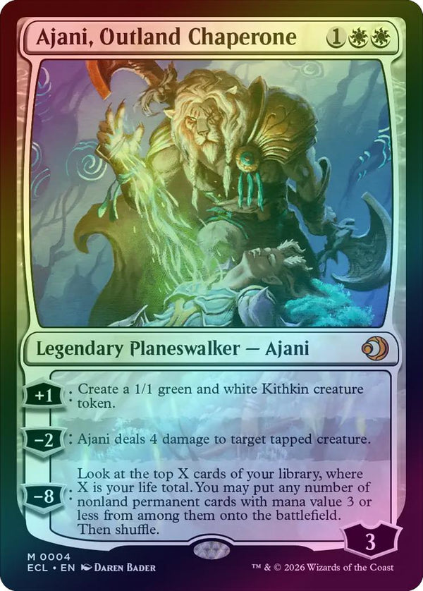Ajani, Outland Chaperone (Foil) (ECL)