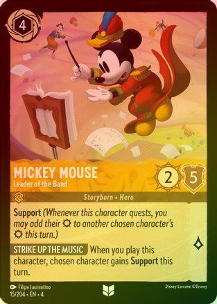 Mickey Mouse (Leader of the Band) - 15/204 - Uncommon (Foil)