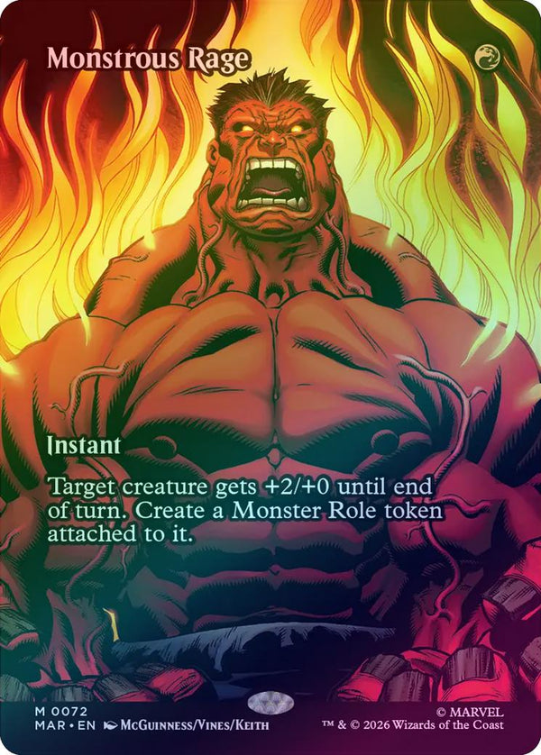Monstrous Rage - Source Material Showcase (Foil) (MAR) (Pre-Order)