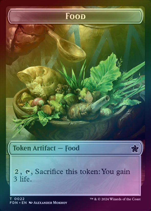 Food (22) // Treasure Token (23) (Foil) (TFDN)