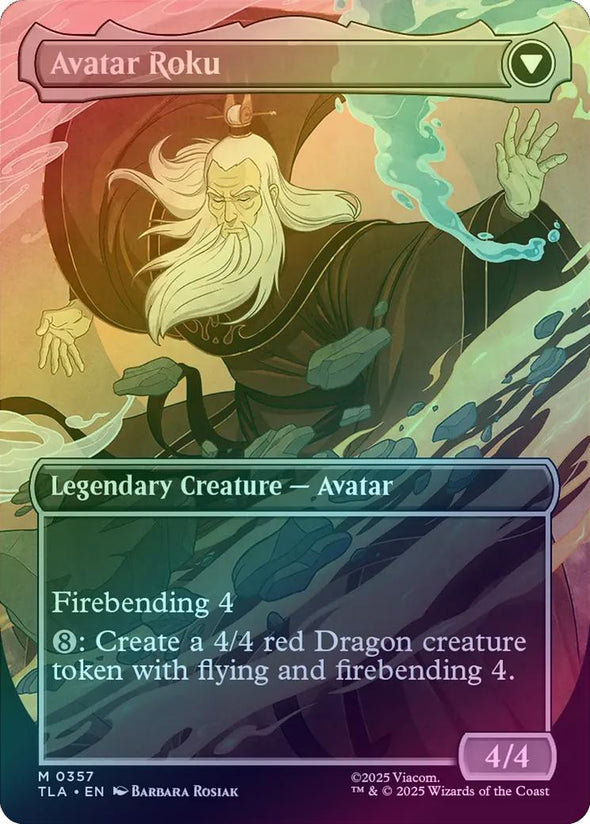 The Legend of Roku // Avatar Roku - Borderless Saga (Foil) (TLA)