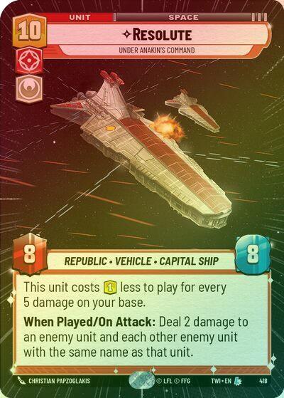 Resolute - Under Anakin's Command (Hyperspace) - 418 - Legendary (Foil)