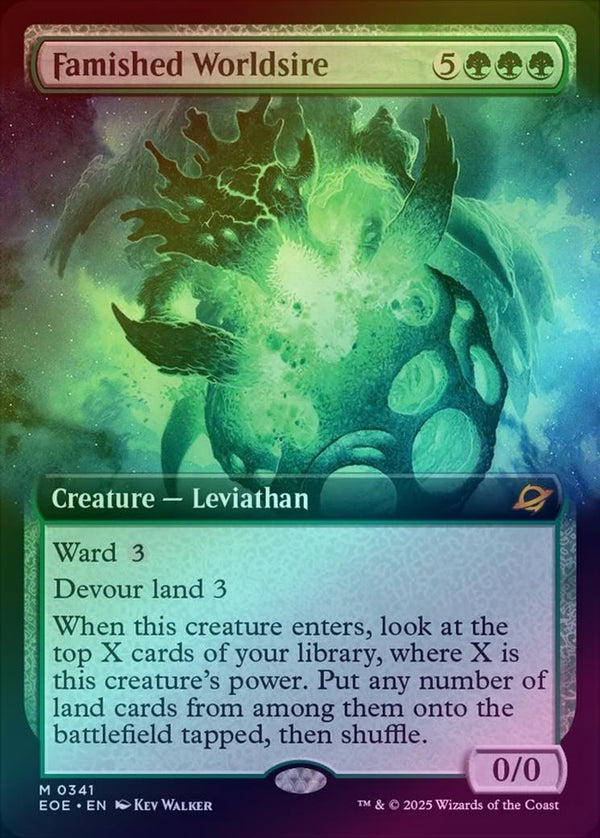Famished Worldsire - Extended Art (Foil) (EOE)