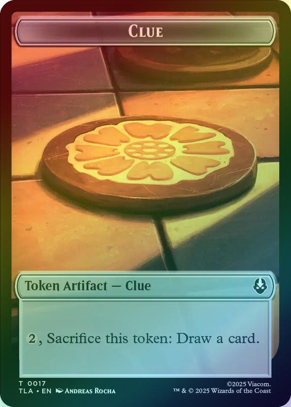 Monk // Clue (017) Token (Foil) (TTLA)