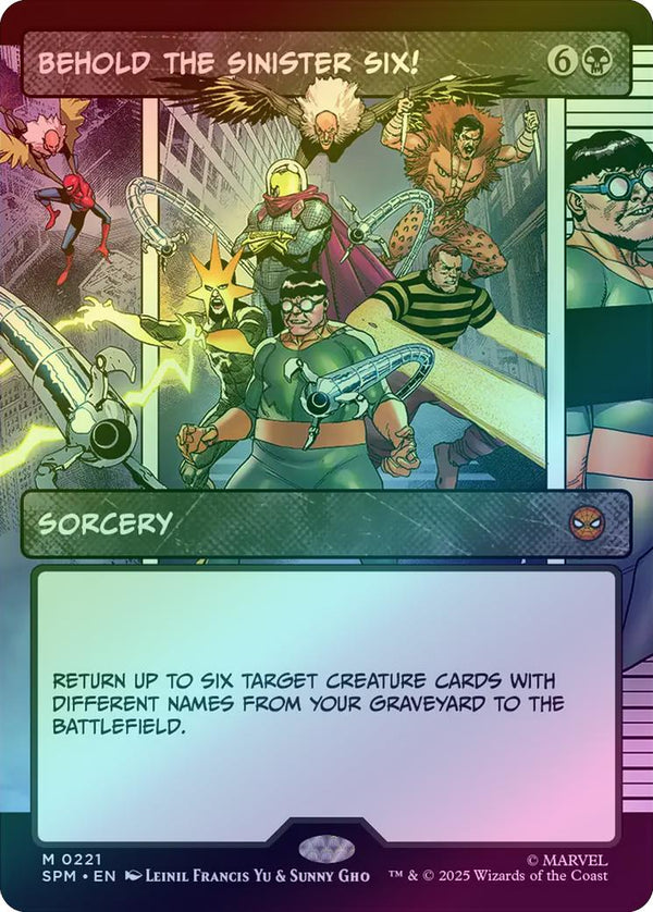 Behold the Sinister Six! - Panel Showcase (Foil) (SPM)