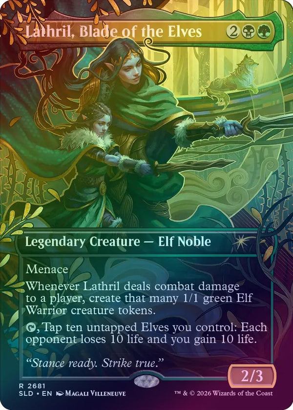 Lathril, Blade of the Elves - Their Magic is Limitless (Foil) (SLD)