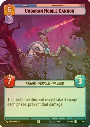 Umbaran Mobile Cannon (Hyperspace Foil) - 823 - Uncommon (Foil)