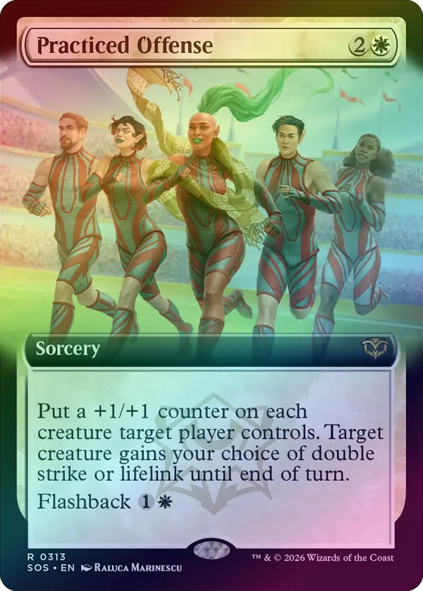 Practiced Offense - Extended Art (Foil) (SOS)