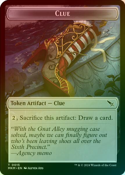 Clue (015) // A 0042 Token (Foil) (TMKM)