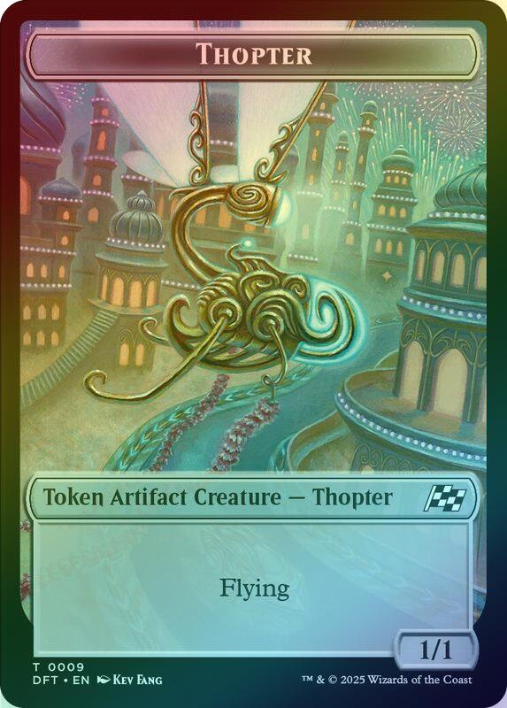 Servo // Thopter (009) Token (Foil) (TDFT)