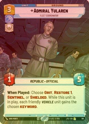 Admiral Yularen - Fleet Coordinator (Hyperspace) - 781 - Rare (Foil)