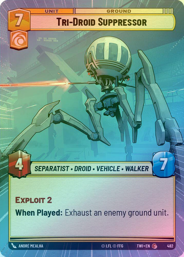 Tri-Droid Suppressor (Hyperspace) - 482 - Common (Foil)
