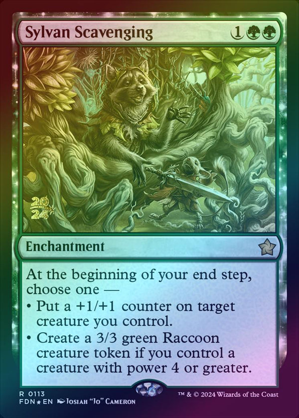Sylvan Scavenging - Prerelease Promo (Foil) (PFDN)
