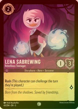 Lena Sabrewing (Rebellious Teenager) - 43/204 - Common (Foil)