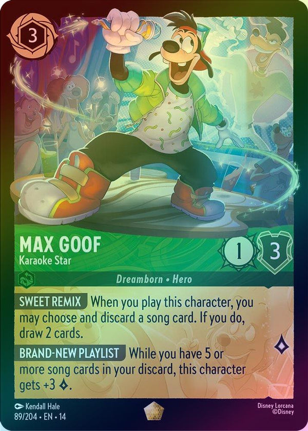 Max Goof (Karaoke Star) - 89/204 - Legendary (Foil)