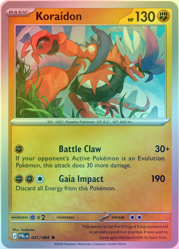 Koraidon - 047/084 - Rare - Reverse Holo