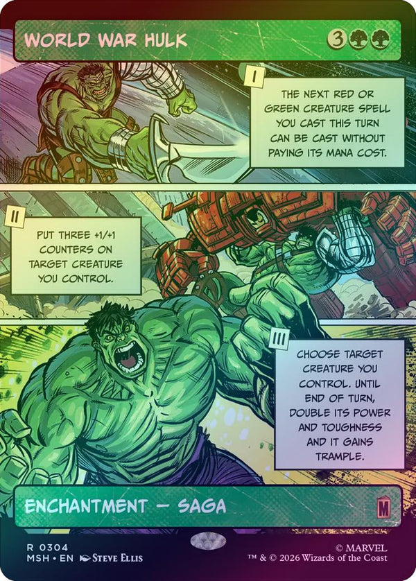 World War Hulk - Panel Showcase (Foil) (MSH) (Pre-Order)