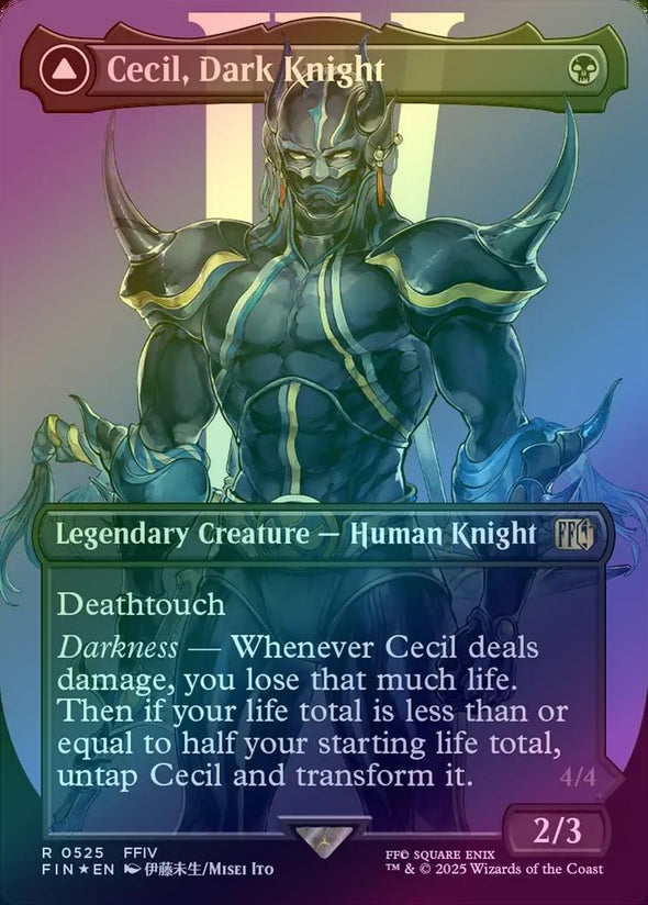 401 Games Canada - Cecil, Dark Knight // Cecil, Redeemed Paladin - Borderless (Surge Foil) (FIN) 401 Games Canada - Cecil, Dark Knight // Cecil, Redeemed Paladin - Borderless (Surge Foil) (FIN)