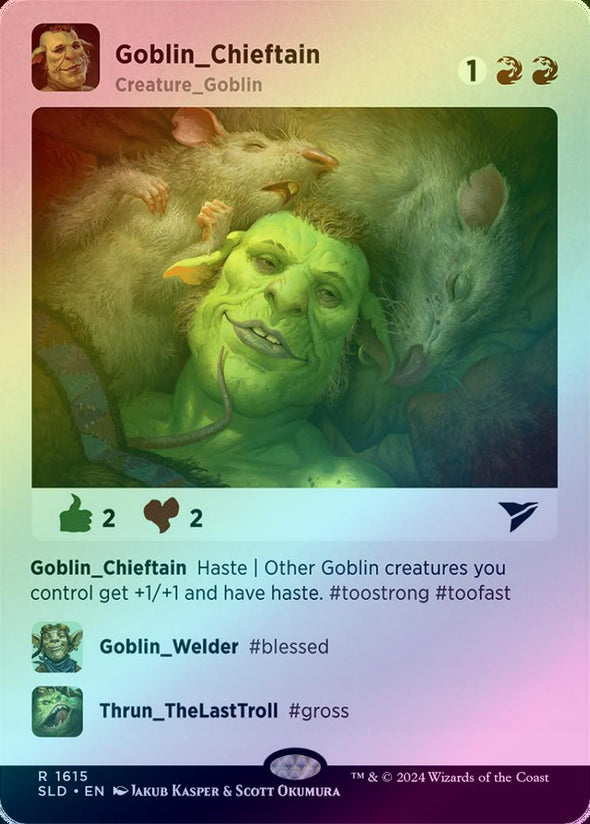 Goblin Chieftain - Goblingram (Foil) (SLD)