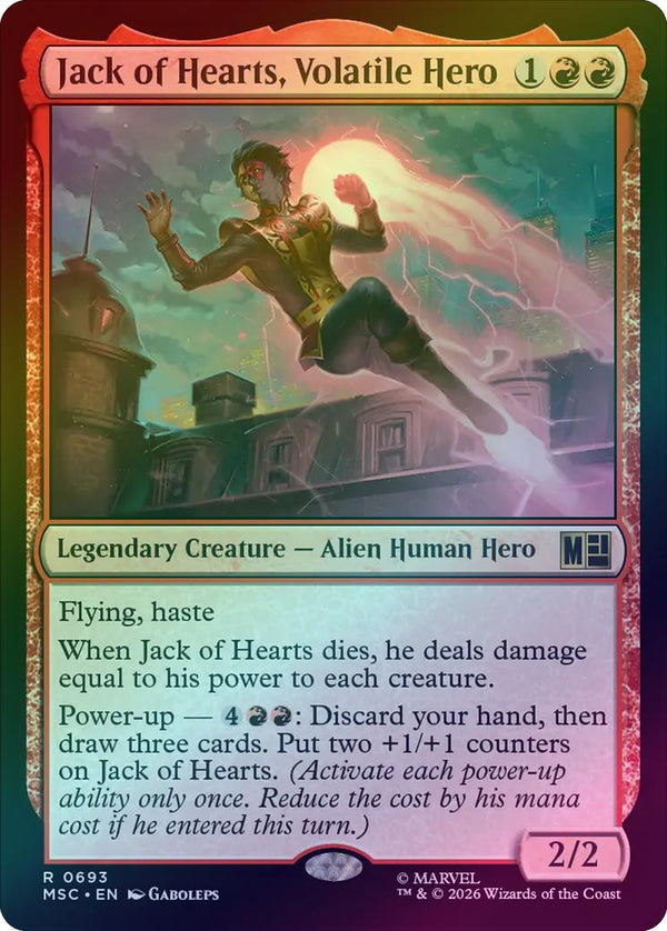 Jack of Hearts, Volatile Hero (Foil) (MSC) (Pre-Order)