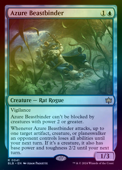 Azure Beastbinder (Foil) (BLB)