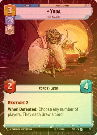 Yoda - Old Master (Hyperspace) - 311 - Uncommon (Foil)