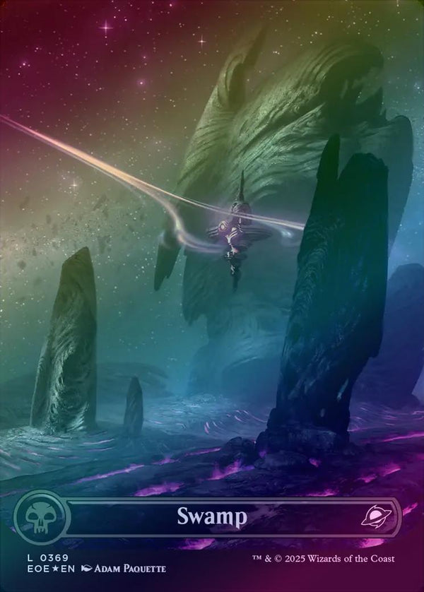 Swamp (369) - Celestial Borderless (Galaxy Foil) (EOE)