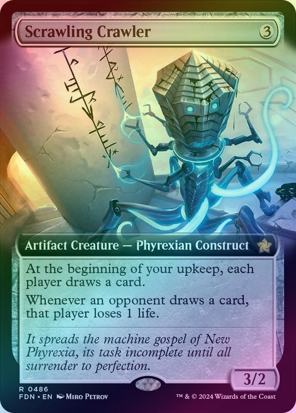 Scrawling Crawler - Extended Art (Foil) (FDN)