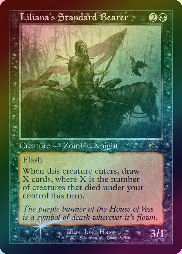 Liliana's Standard Bearer - Retro Frame - Zippy Zombies (Foil) (SLD)