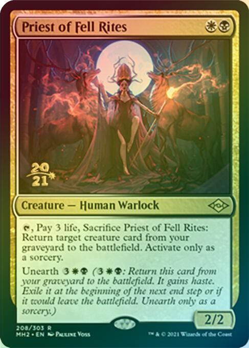 Priest of Fell Rites - Prerelease Promo (Foil) (PMH2)