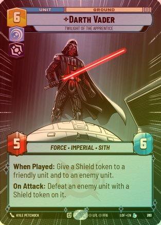 Darth Vader - Twilight of the Apprentice (Hyperspace) - 777 - Legendary (Foil)