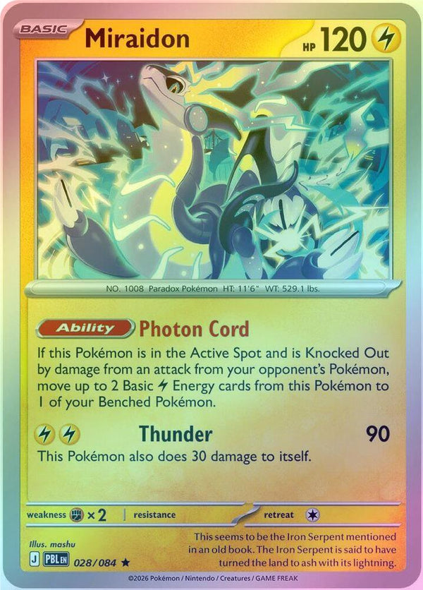 Miraidon - 028/084 - Rare - Reverse Holo
