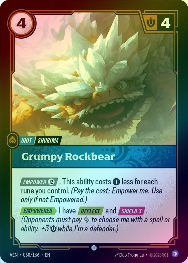 Grumpy Rockbear - 050/166 - Common (Foil)