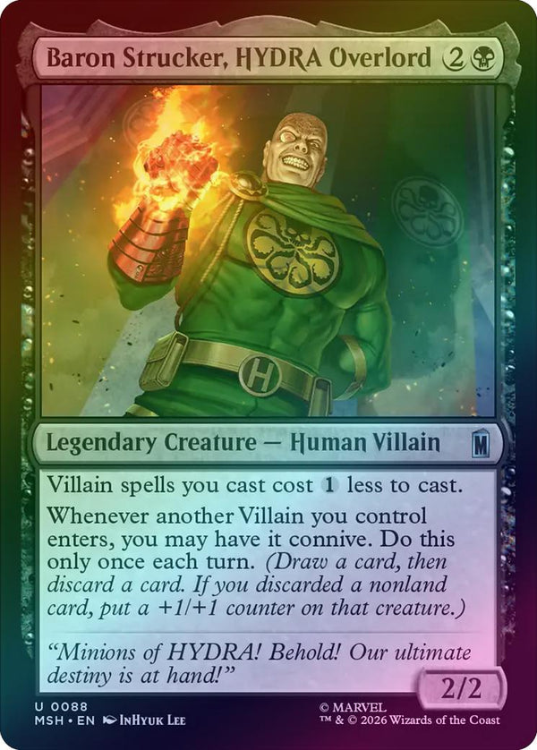 Baron Strucker, HYDRA Overlord (Foil) (MSH) (Pre-Order)