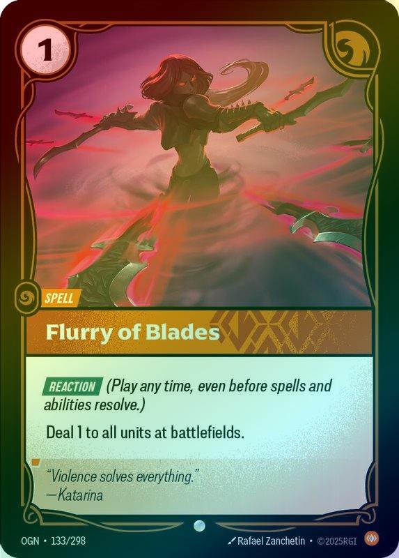 Flurry of Blades - 133/298 - Common (Foil)