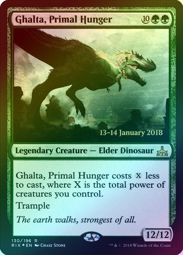 Ghalta, Primal Hunger - Prerelease Promo (Foil) (RIX)