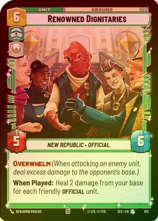Renowned Dignitaries (Foil) - 612 - Uncommon (Foil)