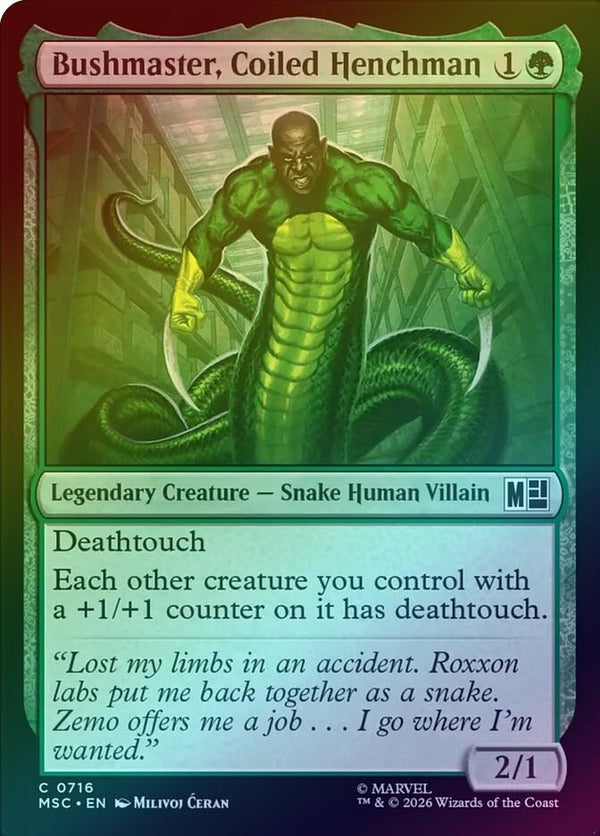 Bushmaster, Coiled Henchman (Foil) (MSC)